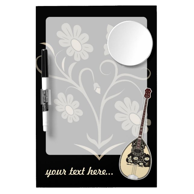 Bouzouki Dry Erase Board With Mirror (Front)