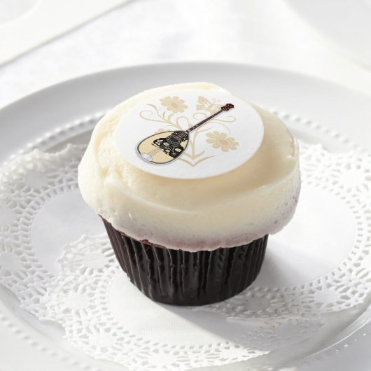 Bouzouki Edible Frosting Rounds (Cupcake)