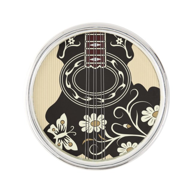 Bouzouki Lapel Pin (Front)