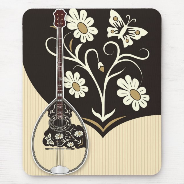 Bouzouki Mouse Pad (Front)