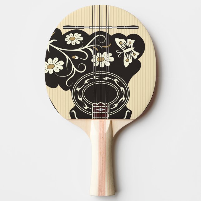 Bouzouki Ping Pong Paddle (Front)