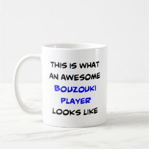 bouzouki player, awesome coffee mug