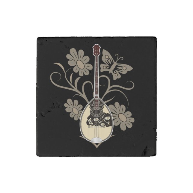 Bouzouki Stone Magnet (Front)