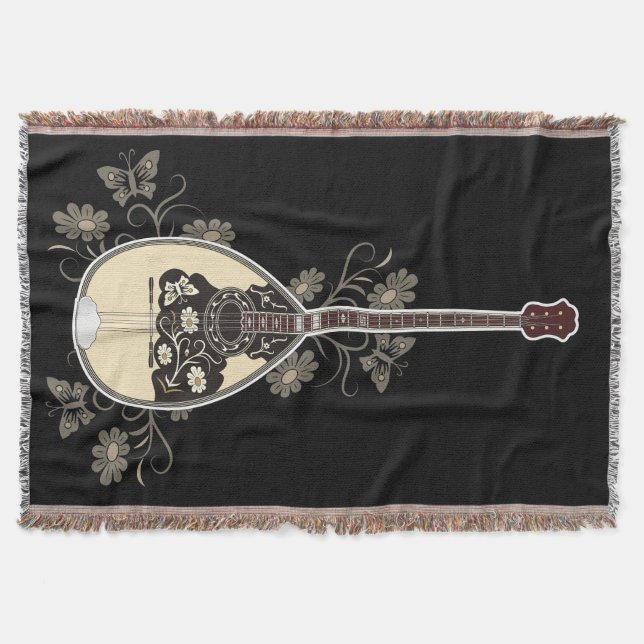 Bouzouki Throw Blanket (Front)