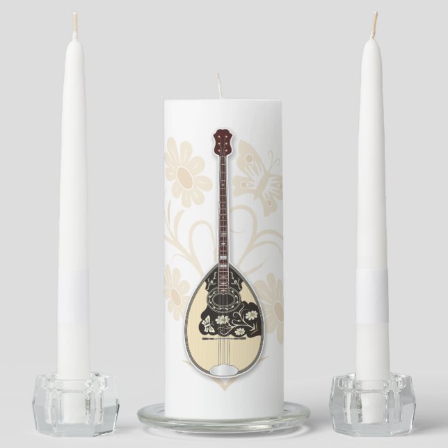 Bouzouki Unity Candle Set (Front)