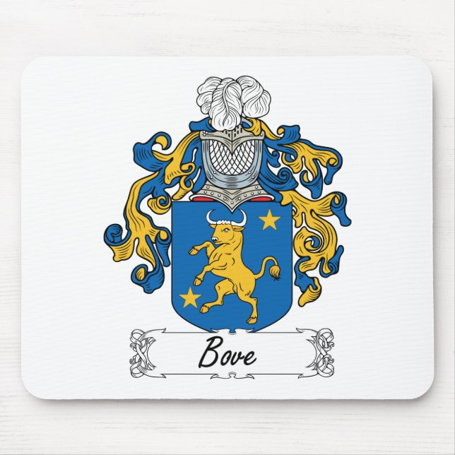 Bove Family Crest Mouse Pad (Front)