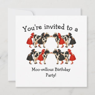 Bovine Fashion Eight Maids-A-Milking Card