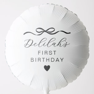 Bow 1st Birthday Balloon