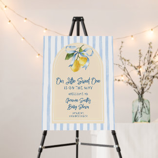 Bow A Sweet Little One Citrus Lemon Baby Shower Foam Board