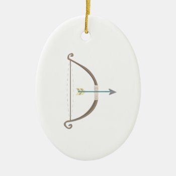 Bow And Arrow Ceramic Ornament by Windmilldesigns at Zazzle