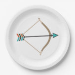 Bow And Arrow Paper Plate at Zazzle