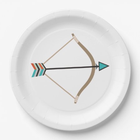 Bow And Arrow Paper Plate