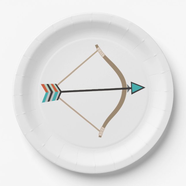 Bow and Arrow Paper Plate (Front)
