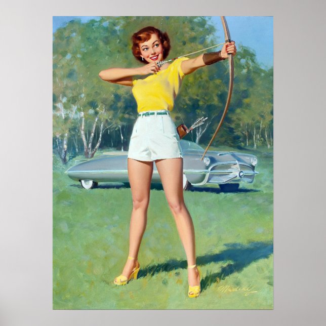 Bow and Arrow Pin Up Poster (Front)