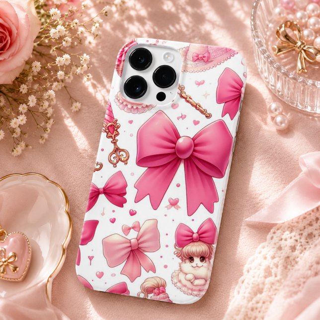 bow and cherry pattern  Case-Mate iPhone case (bow and cherry pattern Case-Mate iPhone case)