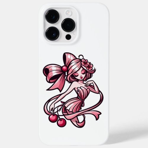 bow and cherry pattern  Case_Mate iPhone 14 pro max case