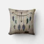 Bow, Arrow, And Feathers Throw Pillow at Zazzle