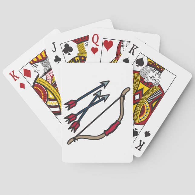 Bow Arrows Poker Cards (Back)