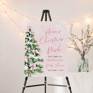 Bow Baby It's Cold Outside Baby Shower Welcome Foam Board
