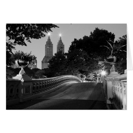 Bow Bridge at Dusk, Central Park Cards (Front Horizontal)