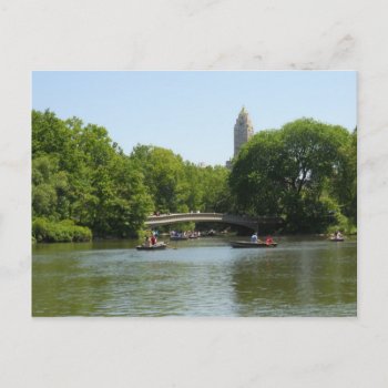 Bow Bridge Central Park Manhattan Postcard Nyc by teknogeek at Zazzle
