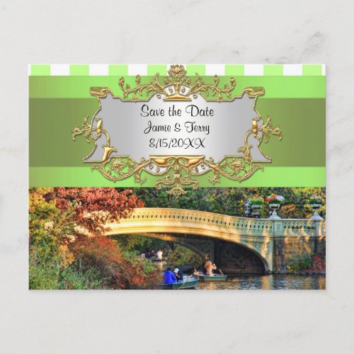 Bow Bridge Central Park NYC Save the Date Card