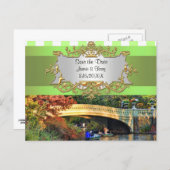 Bow Bridge, Central Park NYC Save the Date Card (Front/Back)