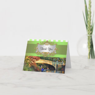 Bow Bridge, Central Park NYC Thank You Card