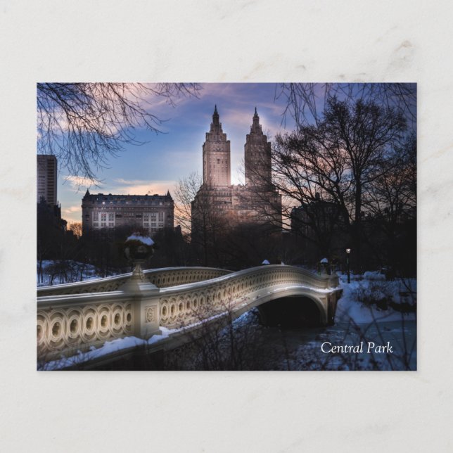 Bow Bridge in Winter Postcard (Front)
