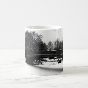 Bow Bridge Winter Central Park NYC Coffee Mug