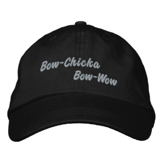 bow chicka bow wow embroidered baseball cap