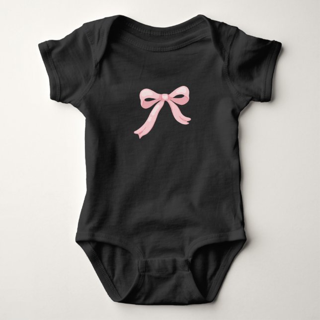 bow design baby bodysuit (Front)