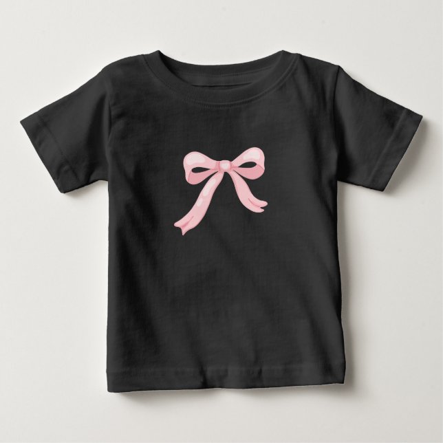 bow design baby T-Shirt (Front)