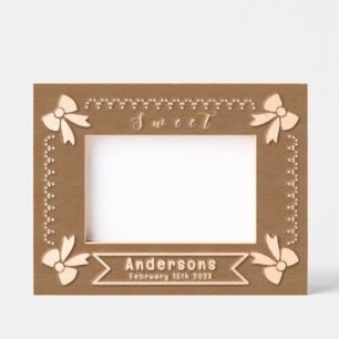Bow Dots  Engraved Frames