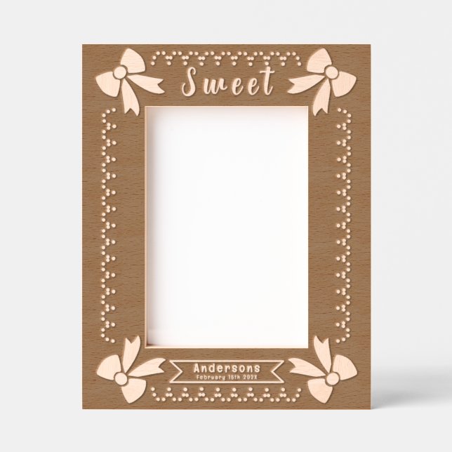 Bow Dots  Engraved Frames (Front)