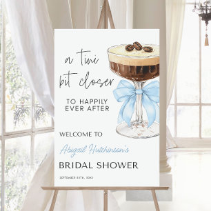 Bow Espresso Martini Bridal Shower - 24x36 Foam Board