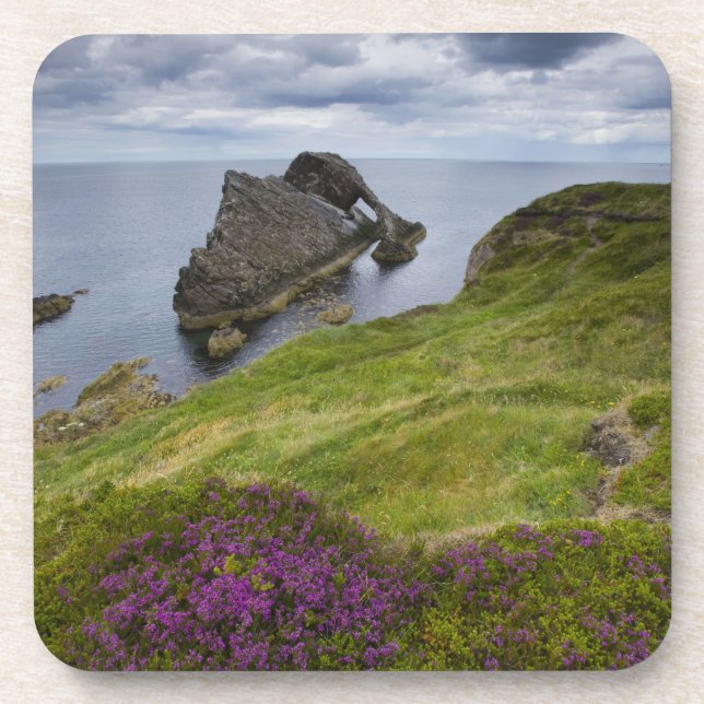 Bow Fiddle Rock, Portknockie, Scotland Beverage Coaster (Front)