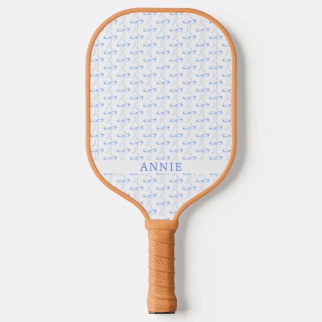 Bow Gingham Coquette Pickleball Paddle (Front)