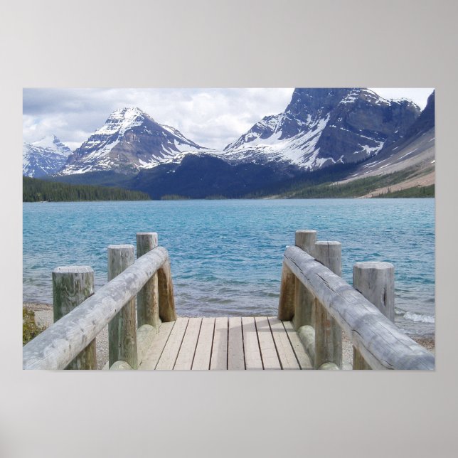 Bow Glacier Lake, AB, Canada Poster (Front)
