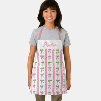 Bow Holiday Kitchen Apron for Children Christmas