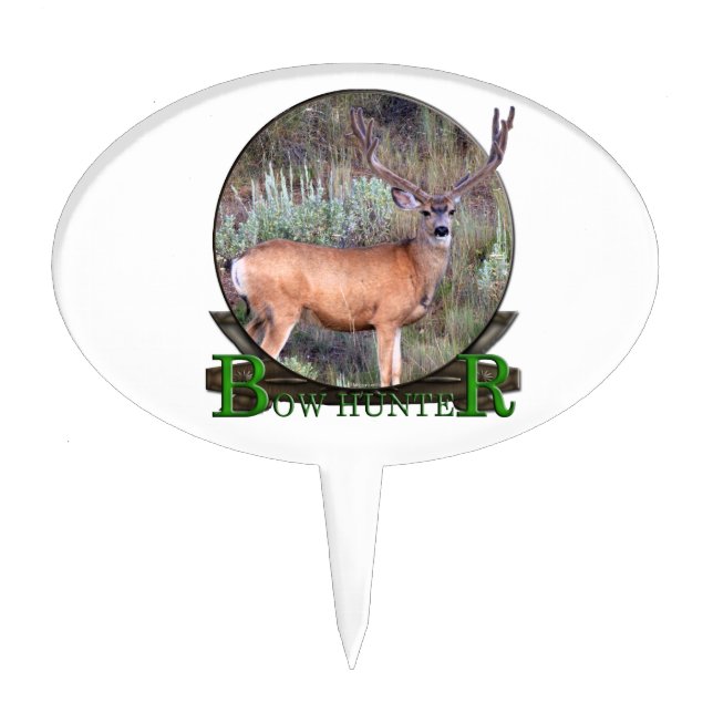Bow hunter cake topper (Front)