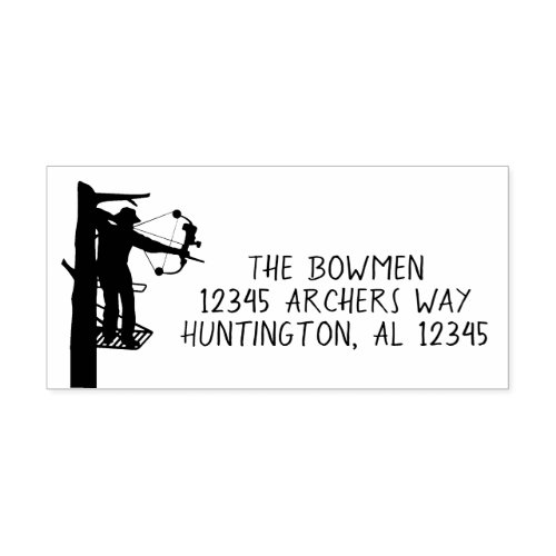 Bow hunter return address stamp