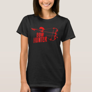 Bow Hunter Silhouette Shooting A Compound Bow T-Shirt