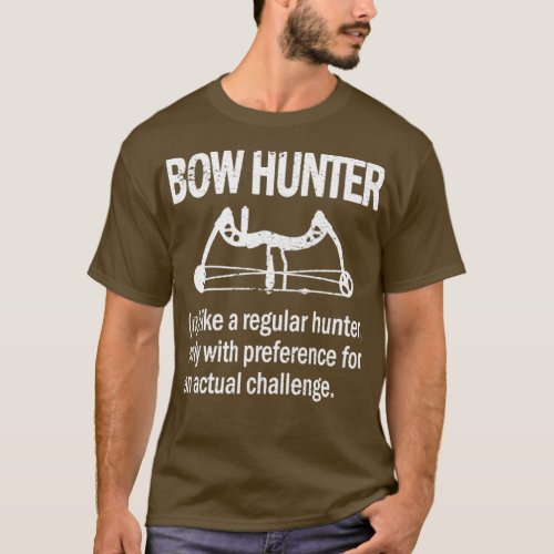 Bow Hunting Archery Archer Deer Hunting Bow Hunter T_Shirt