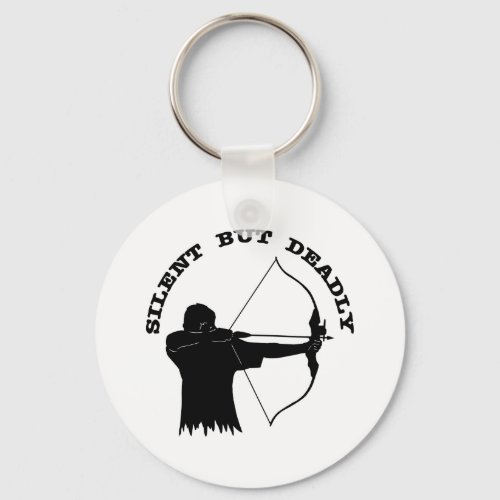 Bow Hunting Archery Silent But Deadly Keychain