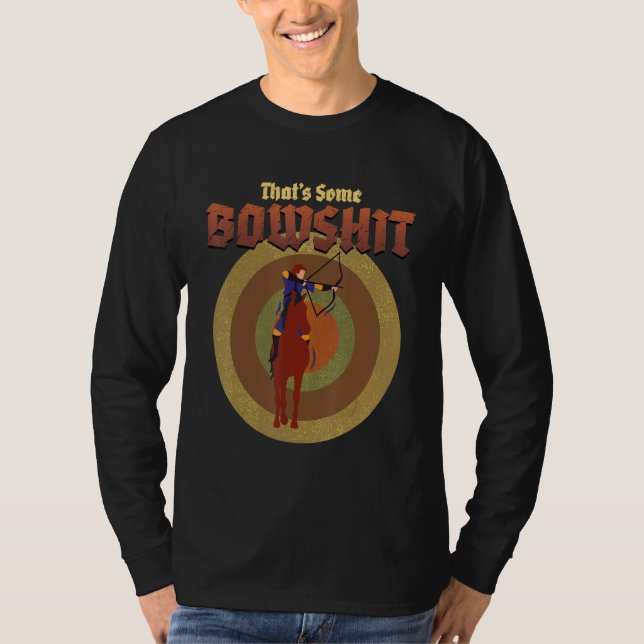 Bow Hunting Arrows And Archery Quote Archery Targe T-Shirt (Front)