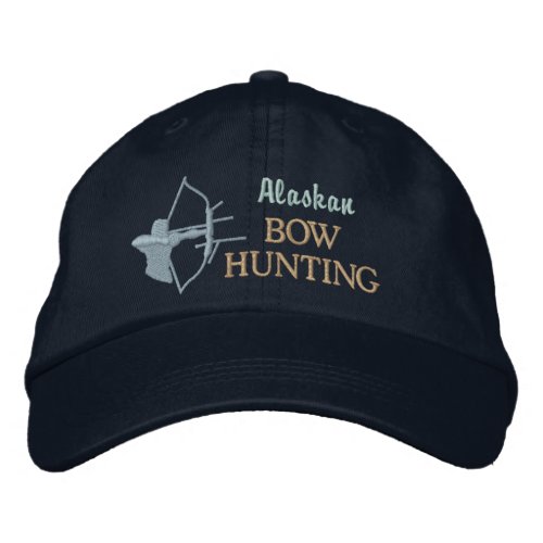 Bow Hunting Custom State by State Embroidered Baseball Hat