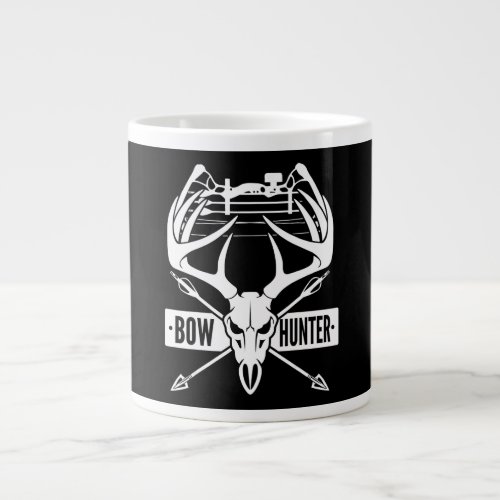 Bow Hunting Deer Skull Compound Bow Archery Gift Giant Coffee Mug