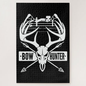 Bow Hunting Deer Skull Compound Bow Archery Gift Jigsaw Puzzle