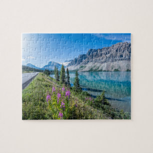 Bow Lake Banff National Park Canada Travel Jigsaw Puzzle